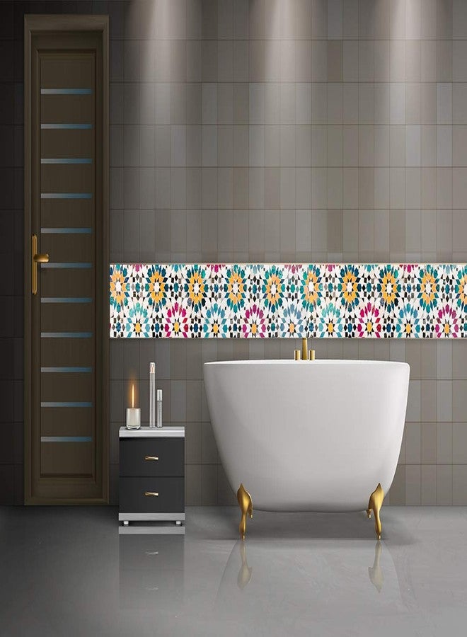 Decor Production Self Adhesive Vinyl Wall Tile Stickers (Multicolour, Wide 6, Length 48 Inches) - Image 2